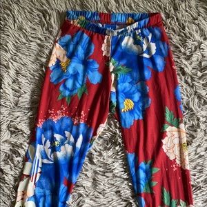 Floral print adidas leggings